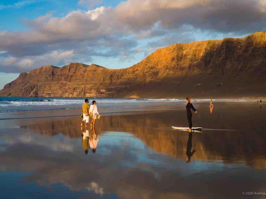 Famara, Apto. En Zona Tranquila A 200M Del Mar. Lejlighed Eksteriør billede