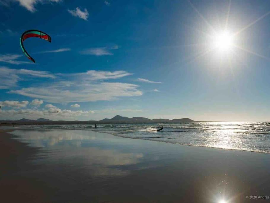 Famara, Apto. En Zona Tranquila A 200M Del Mar. Lejlighed Eksteriør billede